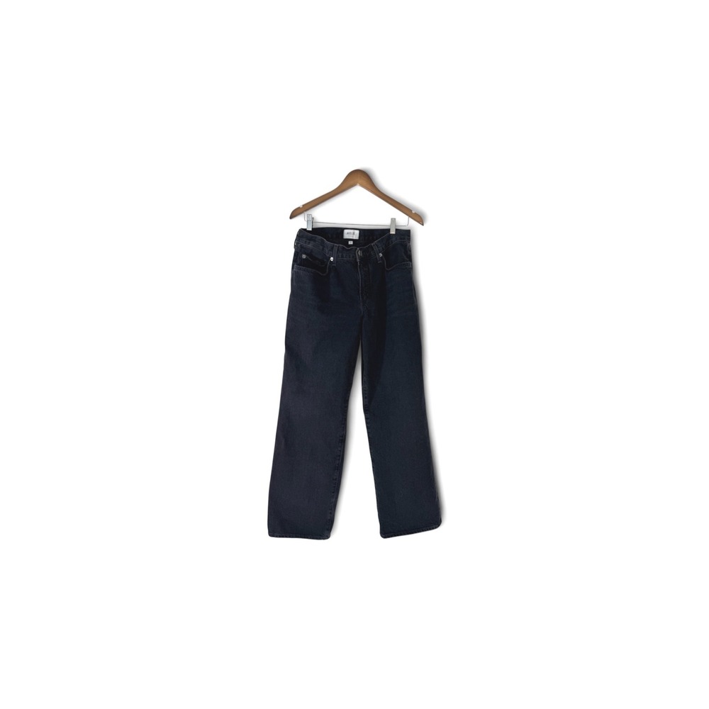 AGOLDE Womens Straight Leg Jeans Washed Black Denim Size 28